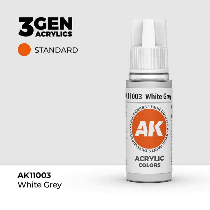 AK - White Grey (18ml) - 3Gen Acrylics