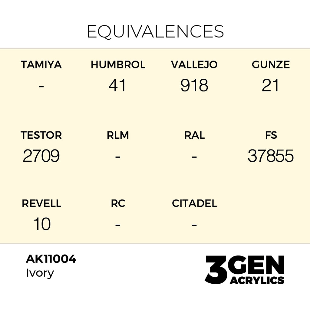 AK - Ivory (18ml) - 3Gen Acrylics