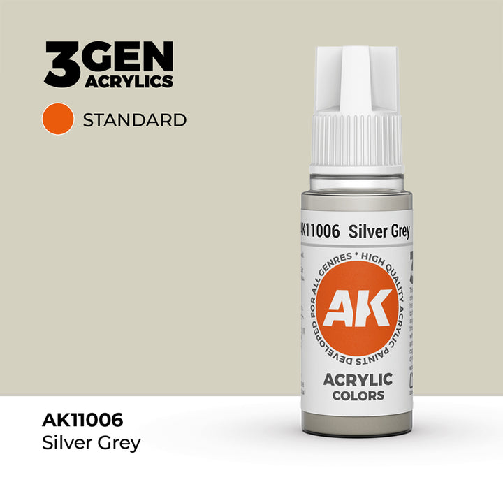 AK - Silver Grey (18ml) - 3Gen Acrylics