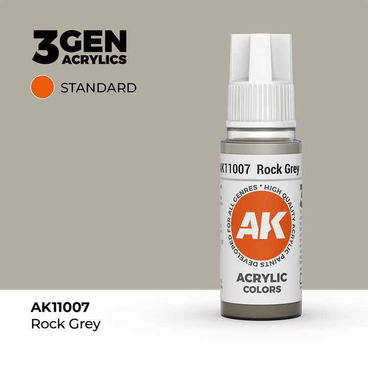AK - Rock Grey (18ml) - 3Gen Acrylics