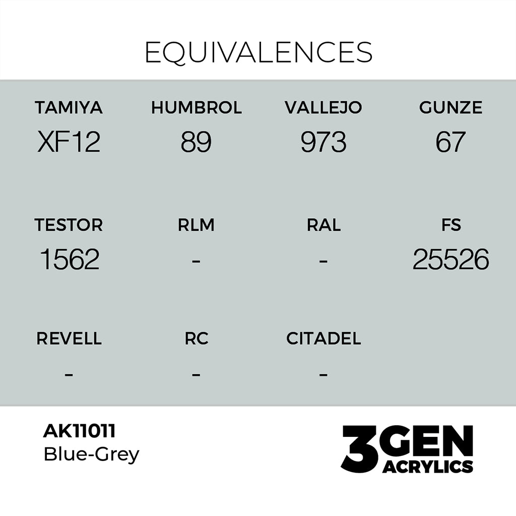AK - Blue Grey (18ml) - 3Gen Acrylics