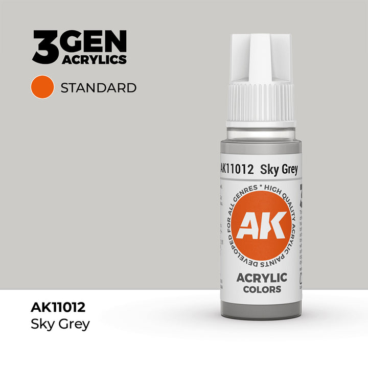 AK - Sky Grey (18ml) - 3Gen Acrylics