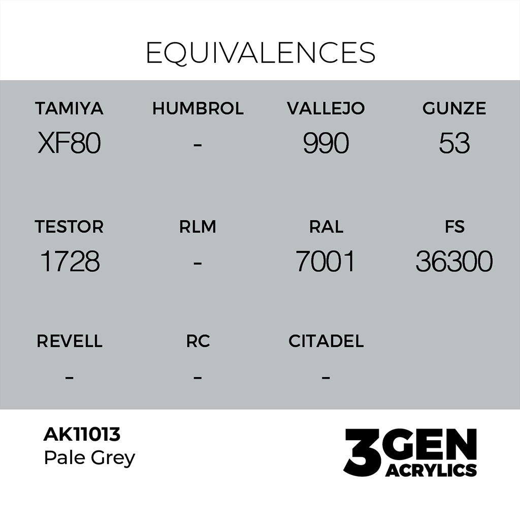AK - Pale Grey (18ml) - 3Gen Acrylics