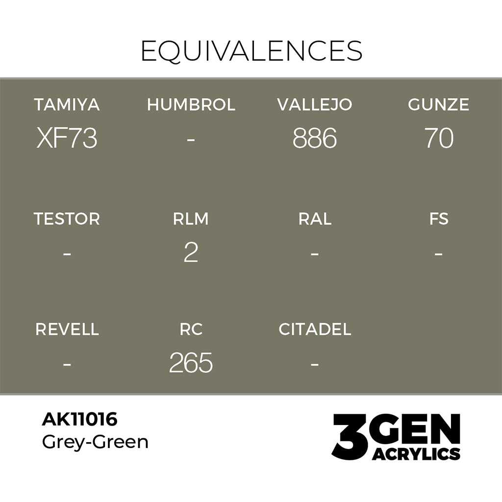AK - Grey Green (18ml) - 3Gen Acrylics