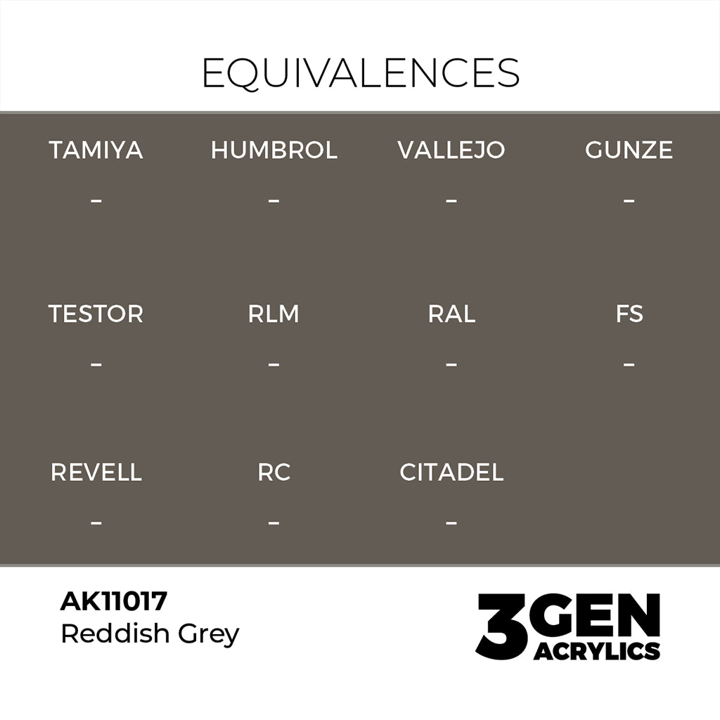 AK - Reddish Grey (18ml) - 3Gen Acrylics