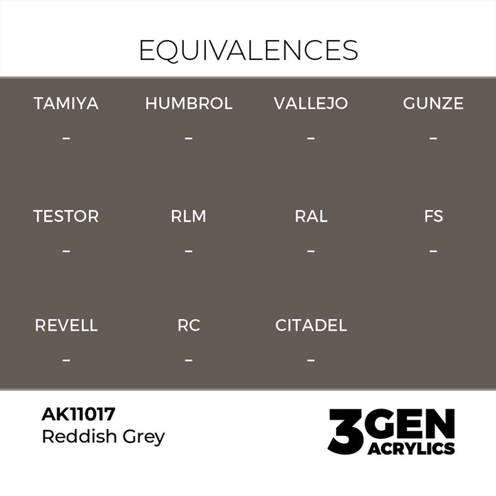 AK - Reddish Grey (18ml) - 3Gen Acrylics