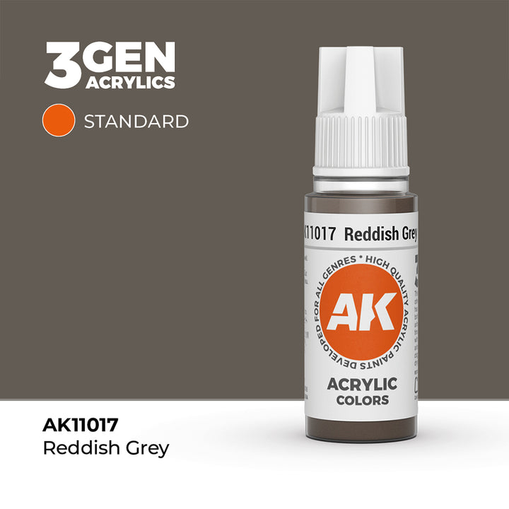 AK - Reddish Grey (18ml) - 3Gen Acrylics