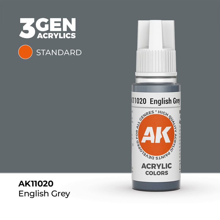 AK - English Grey (18ml) - 3Gen Acrylics