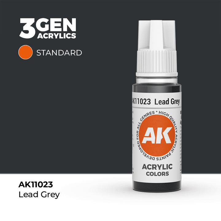 AK - Lead Grey (18ml) - 3Gen Acrylics