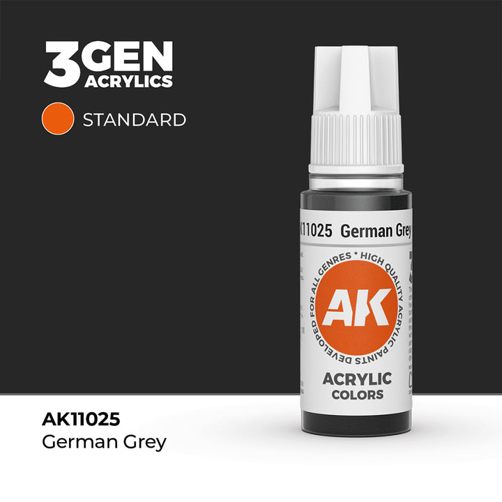 AK - German Grey (18ml) - 3Gen Acrylics