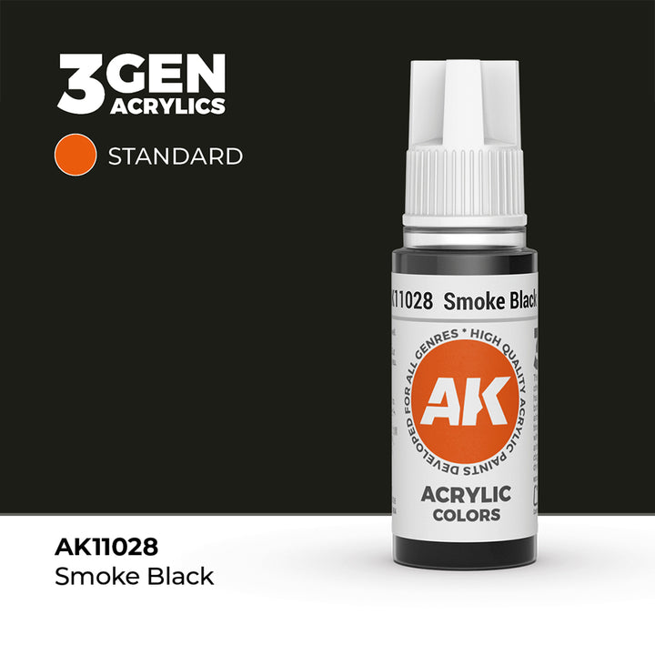 AK - Smoke Black (18ml) - 3Gen Acrylics