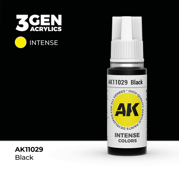 AK - Black (18ml) - 3Gen Acrylics