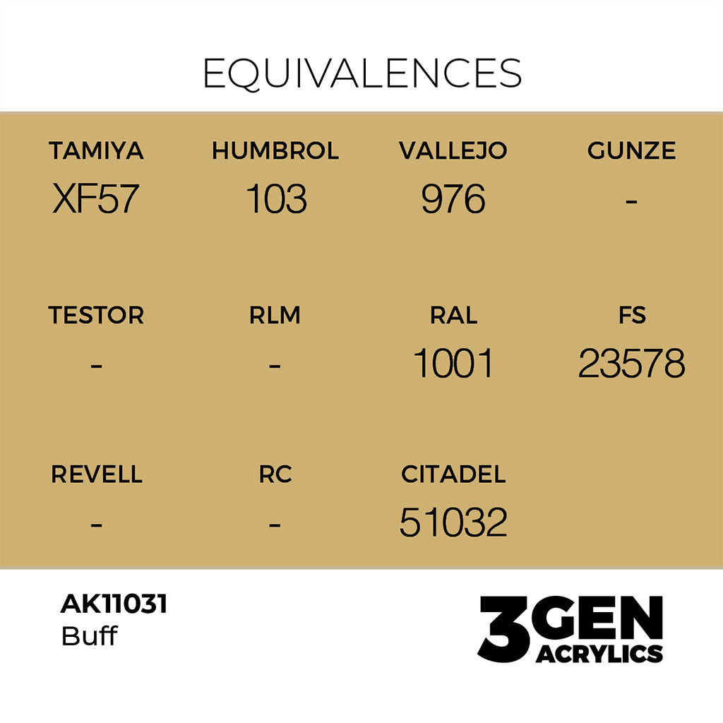 AK - Buff (18ml) - 3Gen Acrylics