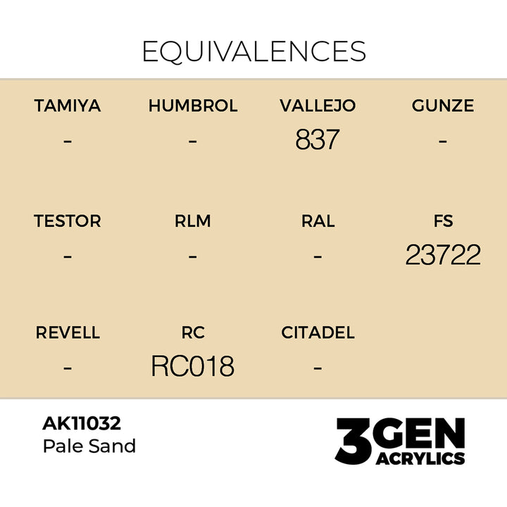 AK - Pale Sand (18ml) - 3Gen Acrylics