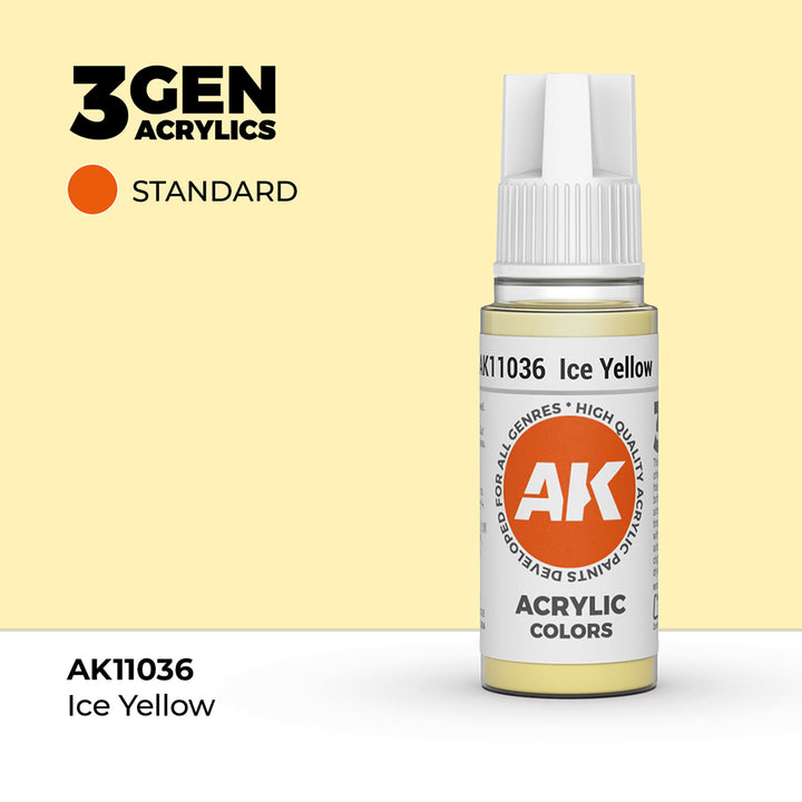 AK - Ice Yellow (18ml) - 3Gen Acrylics