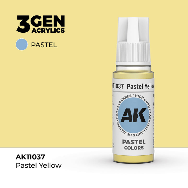 AK - Pastel Yellow (18ml) - 3Gen Acrylics
