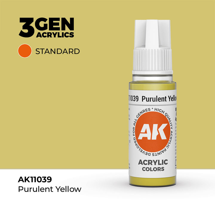 AK - Purulent Yellow (18ml) - 3Gen Acrylics