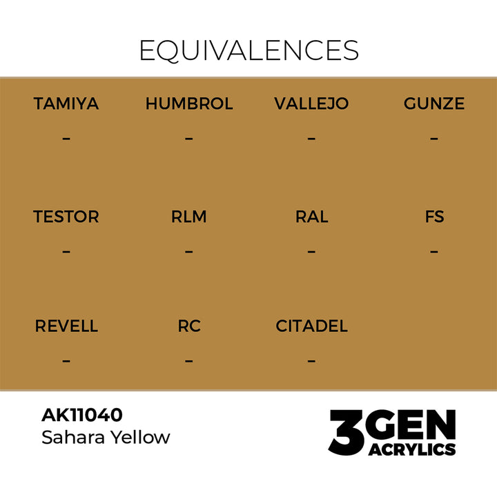 AK - Sahara Yellow (18ml) - 3Gen Acrylics