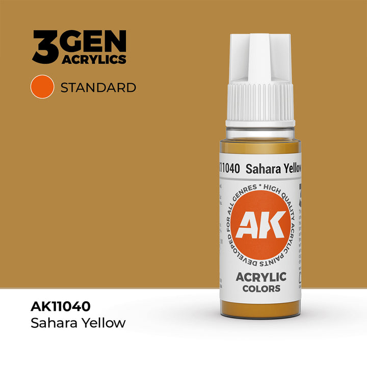 AK - Sahara Yellow (18ml) - 3Gen Acrylics