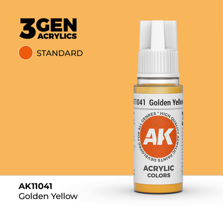 AK - Golden Yellow (18ml) - 3Gen Acrylics