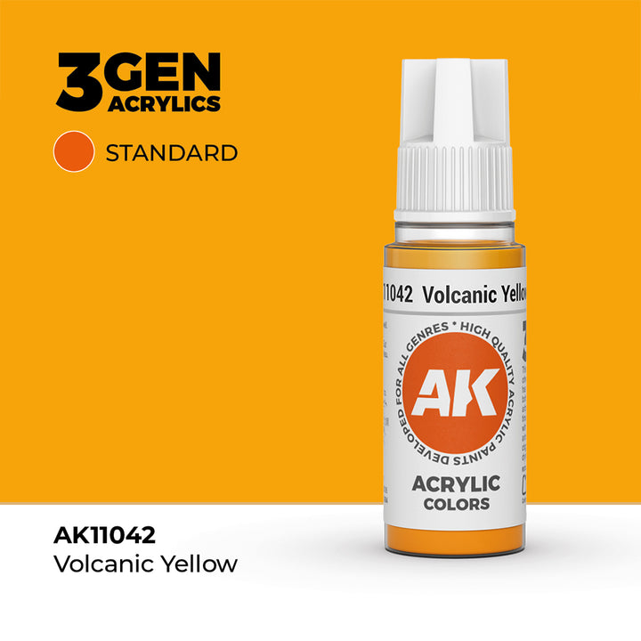 AK - Volcanic Yellow (18ml) - 3Gen Acrylics