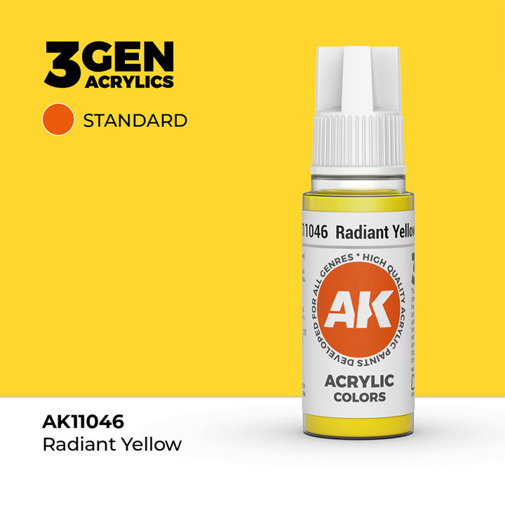 AK - Radiant Yellow (18ml) - 3Gen Acrylics