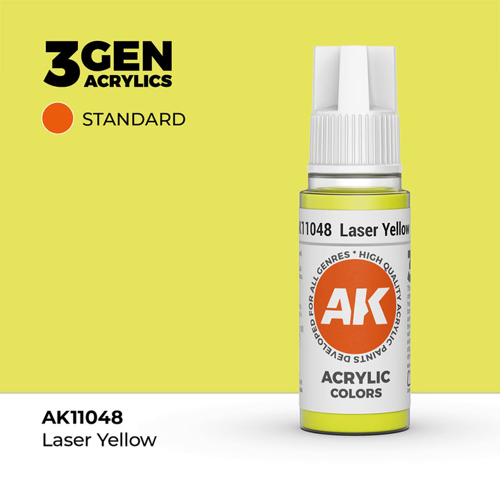 AK - Laser Yellow (18ml) - 3Gen Acrylics