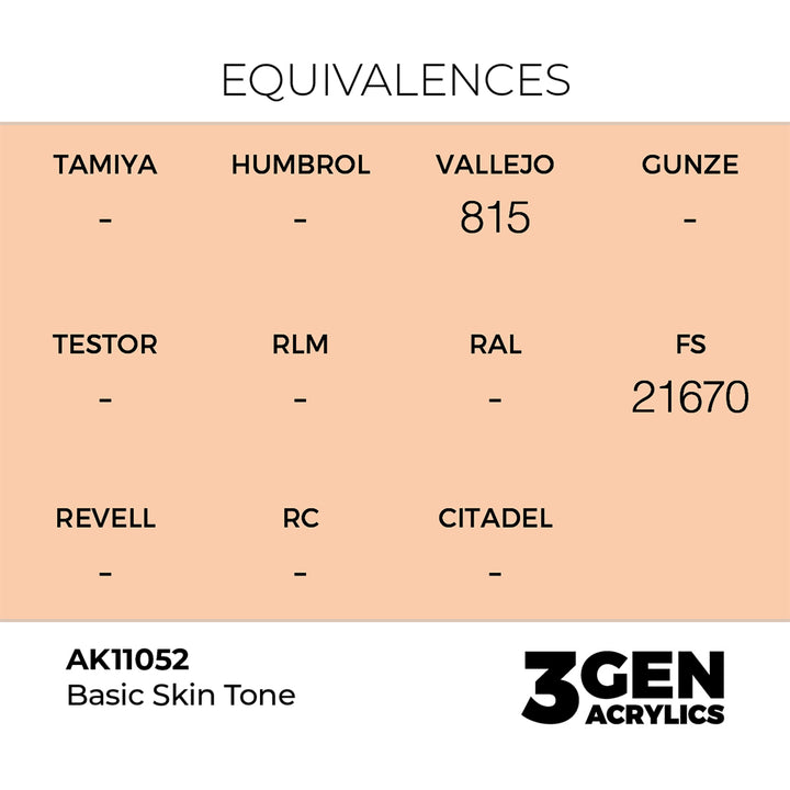 AK - Basic Skin Tone (18ml) - 3Gen Acrylics