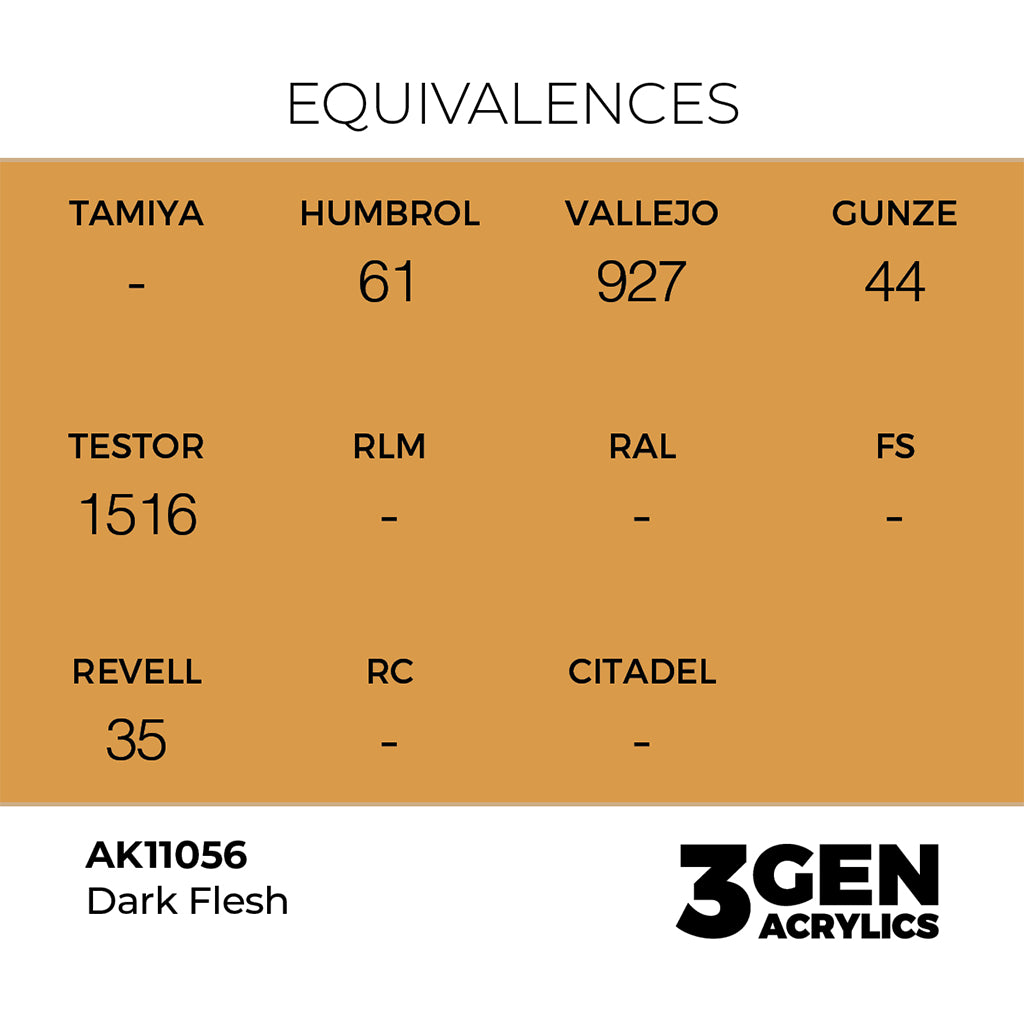 AK - Dark Flesh (18ml) - 3Gen Acrylics