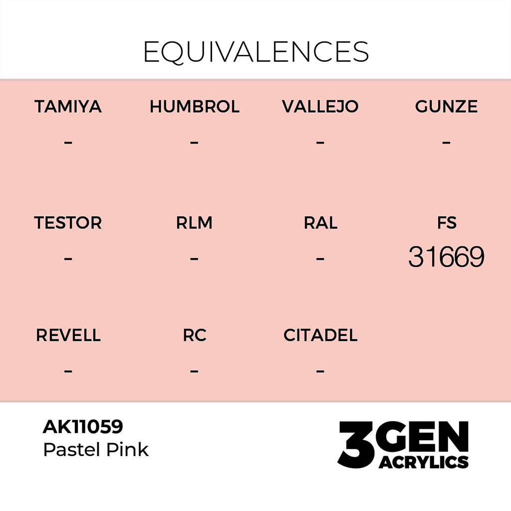 AK - Pastel Pink (18ml) - 3Gen Acrylics