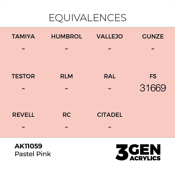 AK - Pastel Pink (18ml) - 3Gen Acrylics