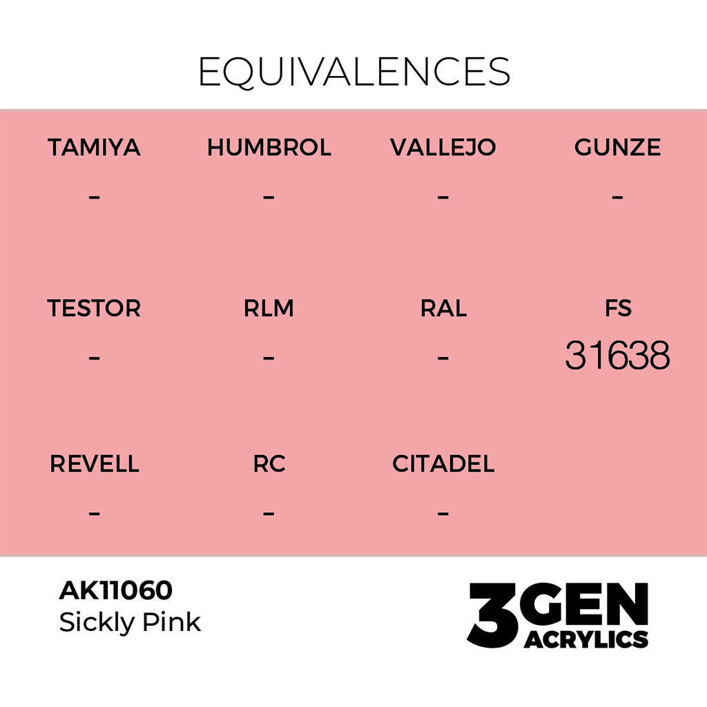 AK - Sickly Pink (18ml) - 3Gen Acrylics