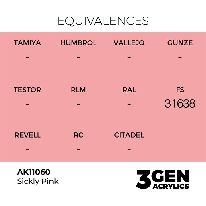 AK - Sickly Pink (18ml) - 3Gen Acrylics