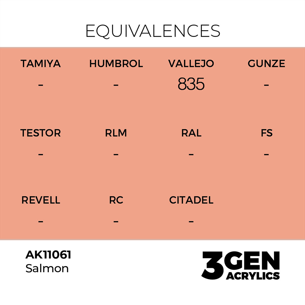 AK - Salmon (18ml) - 3Gen Acrylics