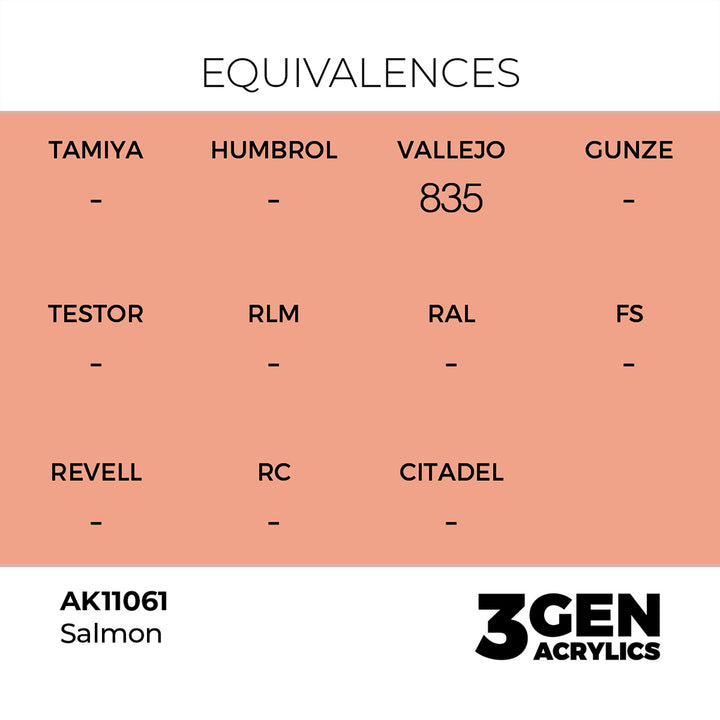 AK - Salmon (18ml) - 3Gen Acrylics