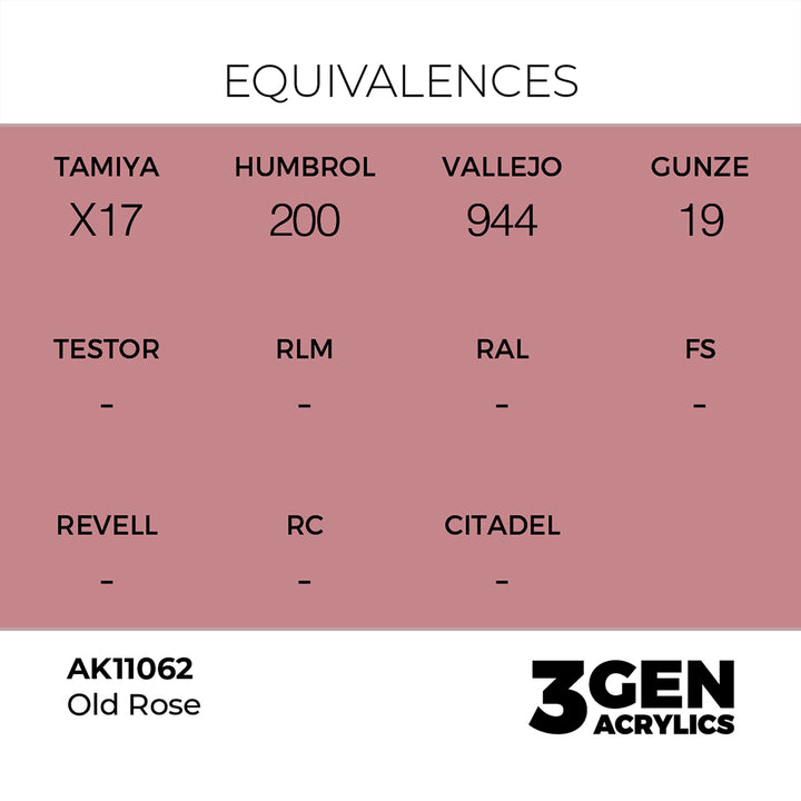 AK - Old Rose (18ml) - 3Gen Acrylics