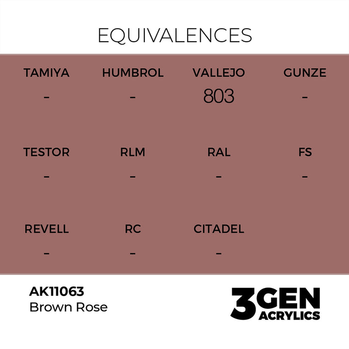 AK - Brown Rose (18ml) - 3Gen Acrylics