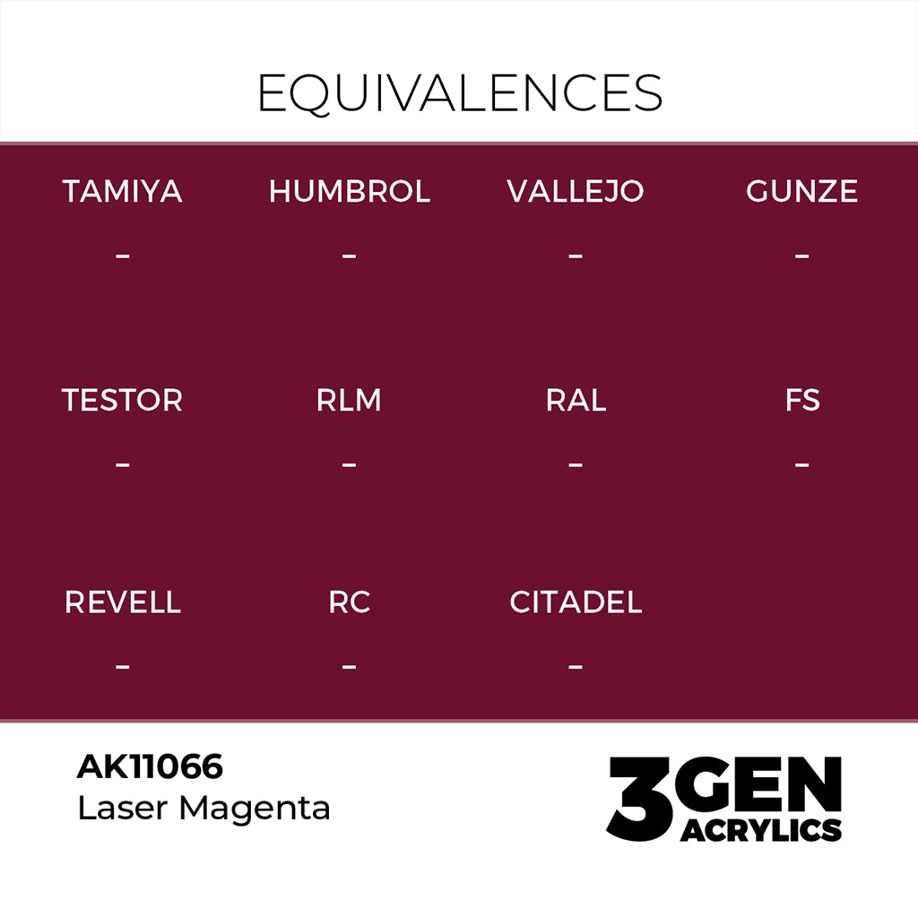 AK - Laser Magenta (18ml) - 3Gen Acrylics