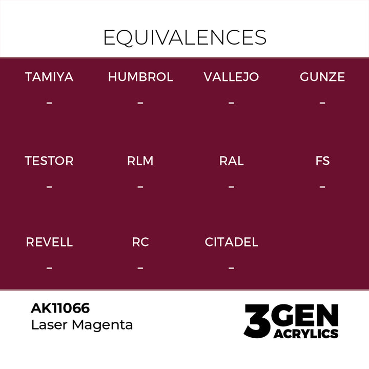 AK - Laser Magenta (18ml) - 3Gen Acrylics