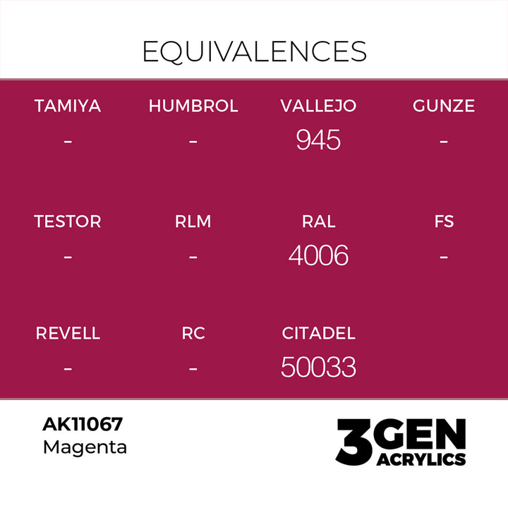 AK - Magenta (18ml) - 3Gen Acrylics