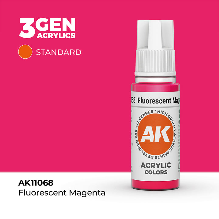 AK - Fluorescent Magenta (18ml) - 3Gen Acrylics