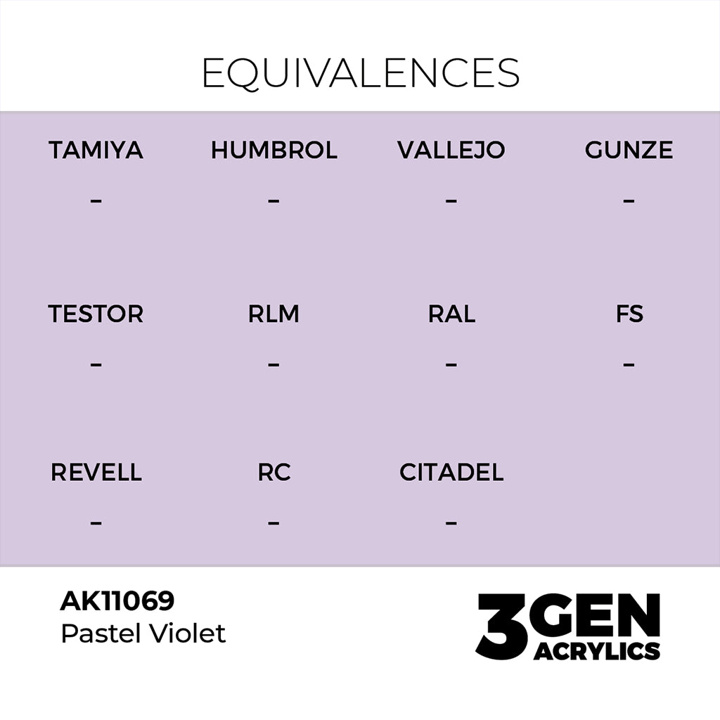 AK - Pastel Violet (18ml) - 3Gen Acrylics