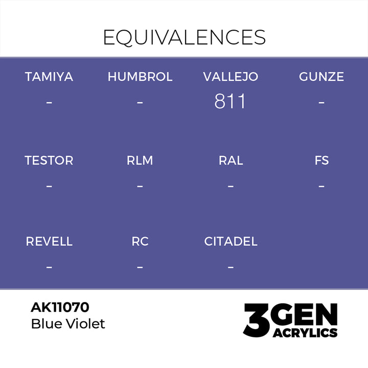 AK - Blue Violet (18ml) - 3Gen Acrylics