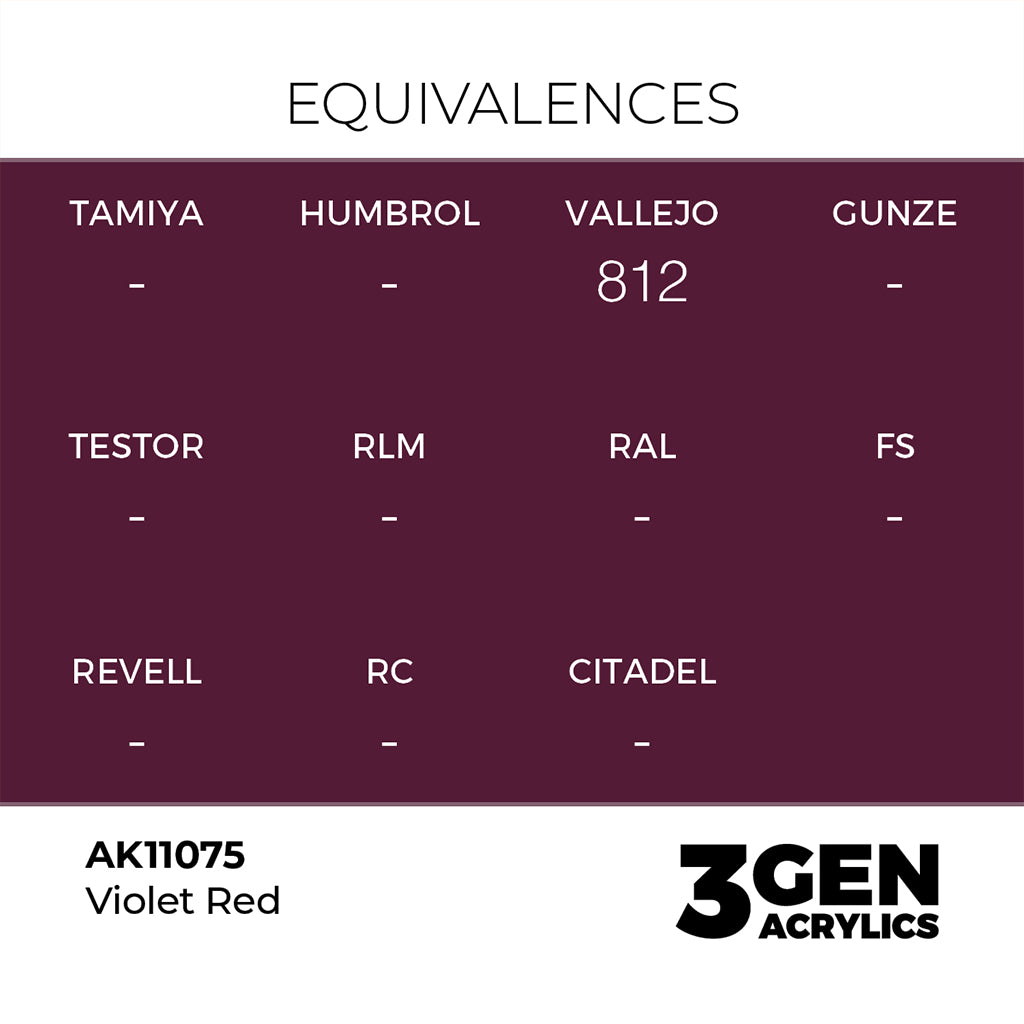 AK - Violet Red (18ml) - 3Gen Acrylics
