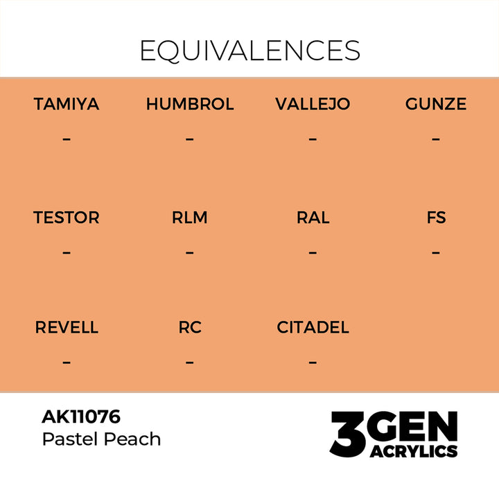 AK - Pastel Peach (18ml) - 3Gen Acrylics