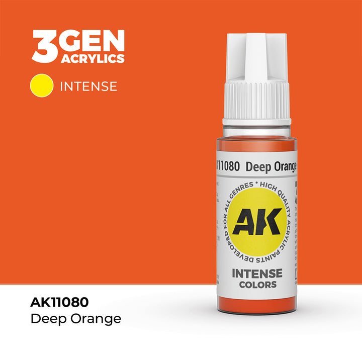 AK - Deep Orange (18ml) - 3Gen Acrylics