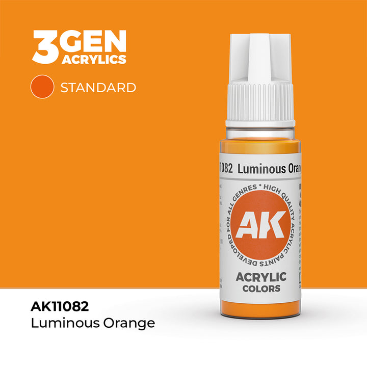 AK - Luminous Orange (18ml) - 3Gen Acrylics