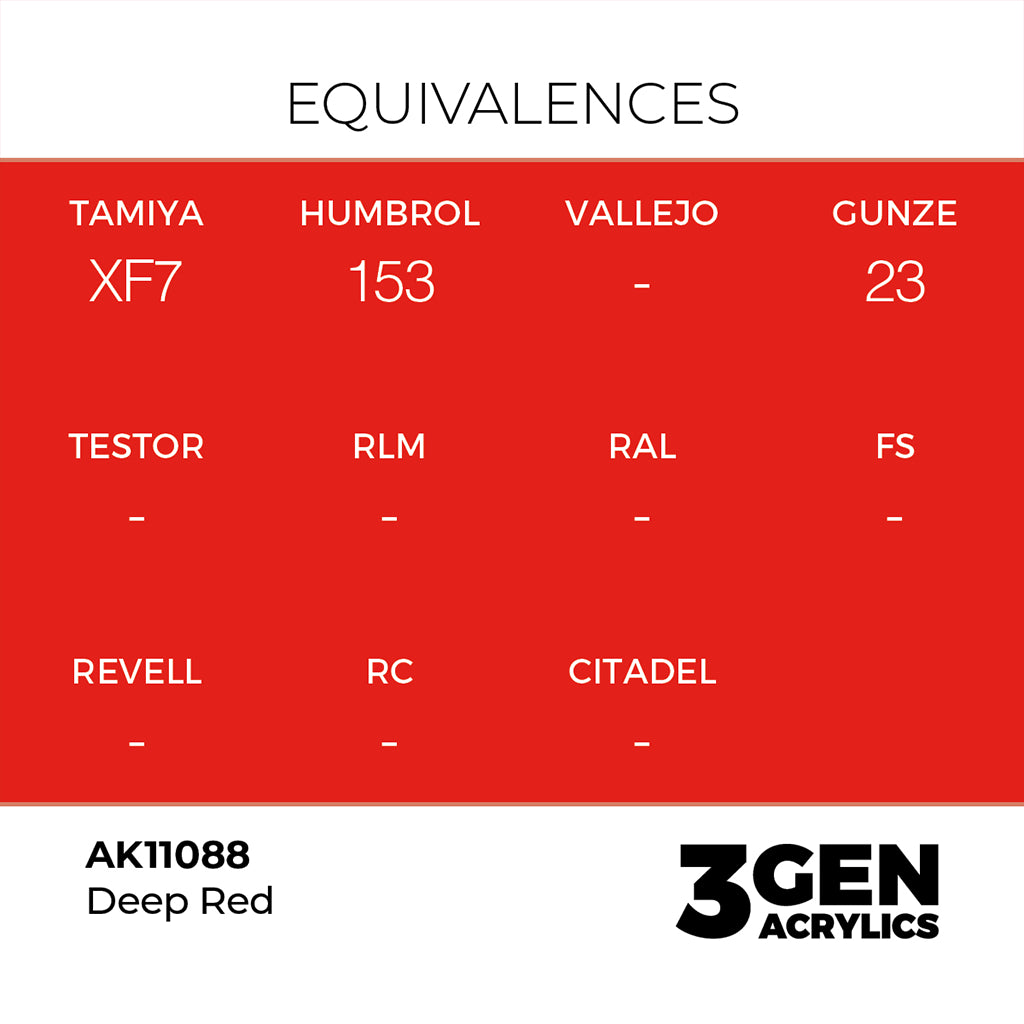 AK - Deep Red (18ml) - 3Gen Acrylics