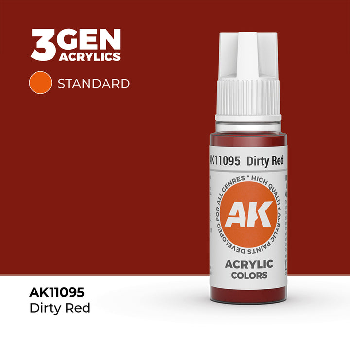 AK - Dirty Red (18ml) - 3Gen Acrylics