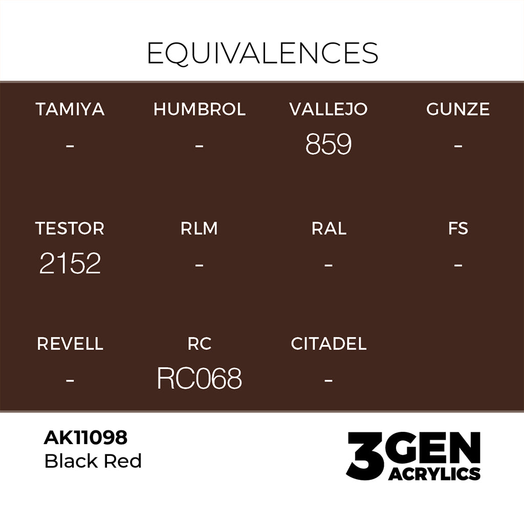 AK - Black Red (18ml) - 3Gen Acrylics